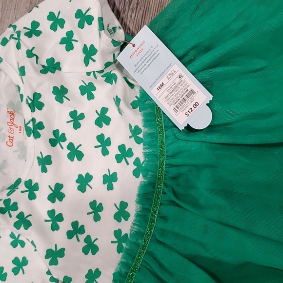 Cat & Jack Shamrock Tutu Dress - Picture 2 of 2